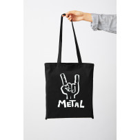 Tote Bag Negra Heavy Metal | 500 Infinite Creations