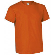 Camiseta naranja de algodón personalizable, con impresión de alta calidad. Sube tu foto, logo o texto y diseña online