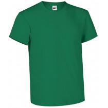 Customizable green cotton t-shirt with high-quality printing. Upload your photo, logo, or text and design it online.