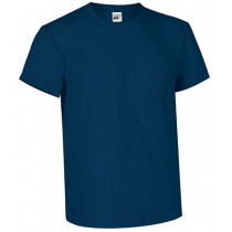 Customizable blue cotton t-shirt with high-quality printing. Upload your photo, logo, or text and design it online.