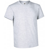 Camiseta gris de algodón personalizable, con impresión de alta calidad. Sube tu foto, logo o texto y diseña online