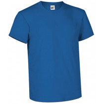 Camiseta azul de algodón personalizable, con impresión de alta calidad. Sube tu foto, logo o texto y diseña online