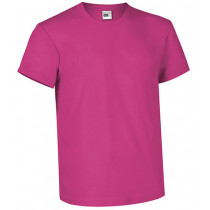 Camiseta magenta de algodón personalizable, con impresión de alta calidad. Sube tu foto, logo o texto y diseña online