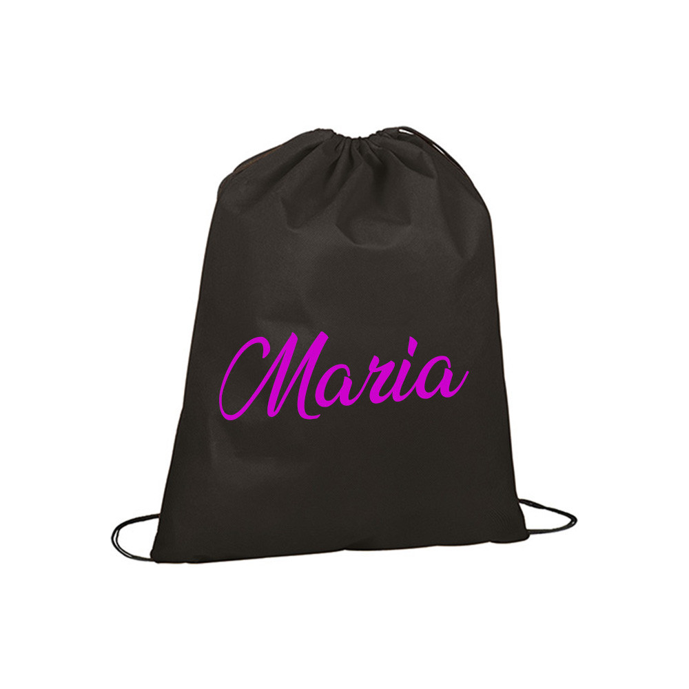 Bolsa de tela personalizada con nombre