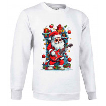 Sudadera Navideña Santa Rocker con Guitarra | 500 Inifnite Creations