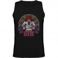 Camiseta de tirantes negra con Mumm-Ra de Thundercats, transformado en un culturista haciendo pesas