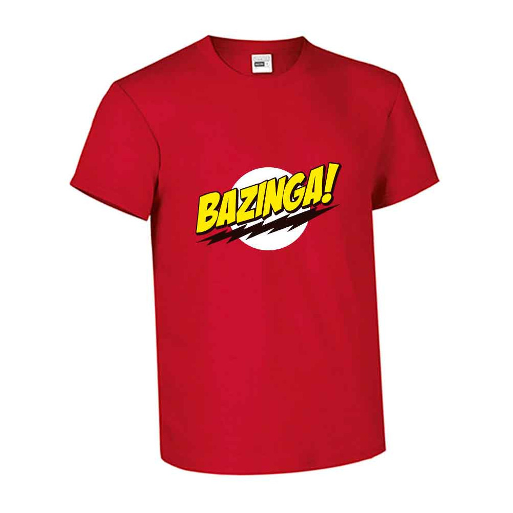 Camiseta roja Bazinga! de Sheldon Cooper de la serie The Big Bang Theory