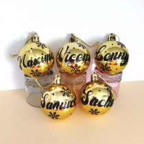 Personalized Christmas Ornament with Name and Gift Box - 2025 | 500 Infinite Creations