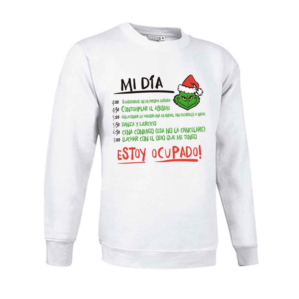 Grinch My Day Sweatshirt - Humorous Christmas Clothing | 500 Infinite Creations